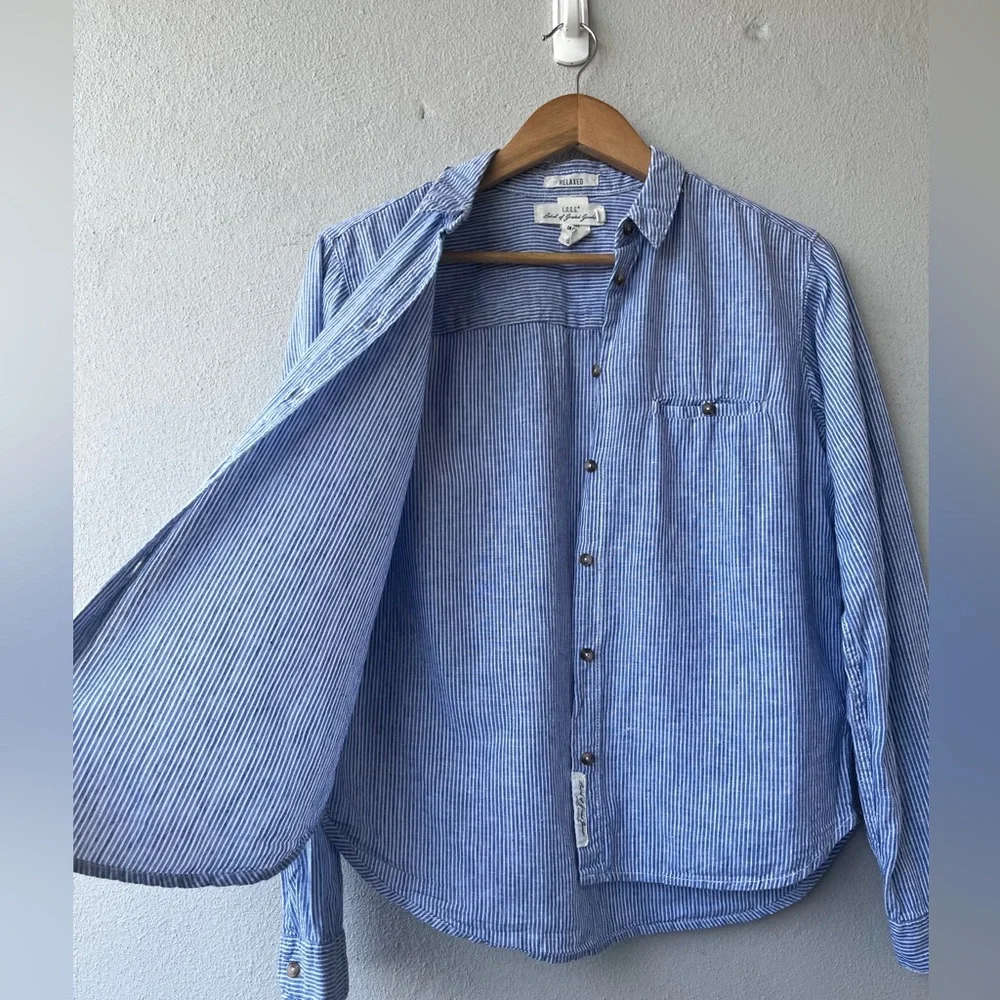 H&M | Striped Linen Blend Shirt - Picture 5 of 16